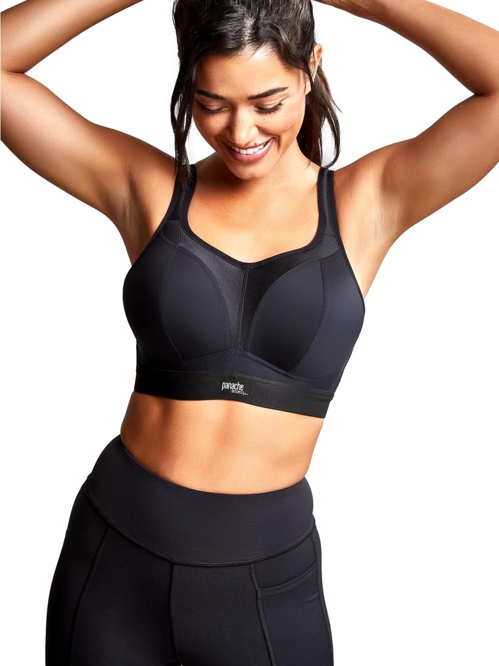 Panache Boundless Sports Bra Women’s US Size 40DD Black Wireless